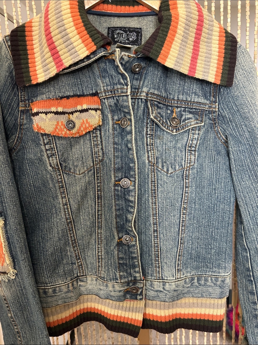 MISS Me Denim Jacket Size M - Picture 3 of 9
